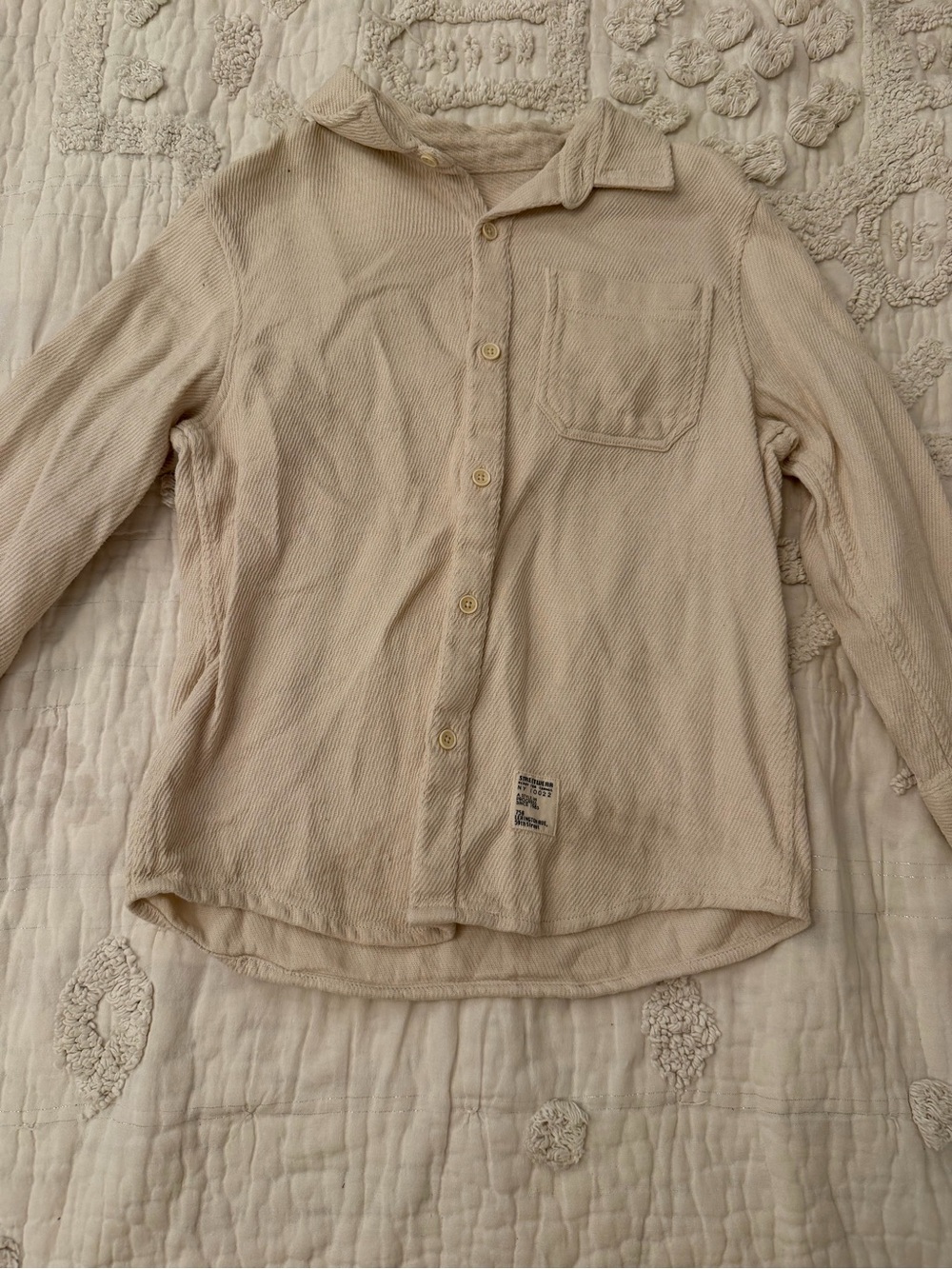 Zara boys shirt jacket in cream size 8
